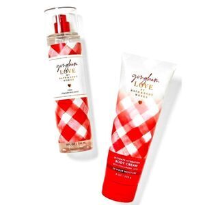 Gingham Love 2‎ Piece Bath & Body Works Set NEW